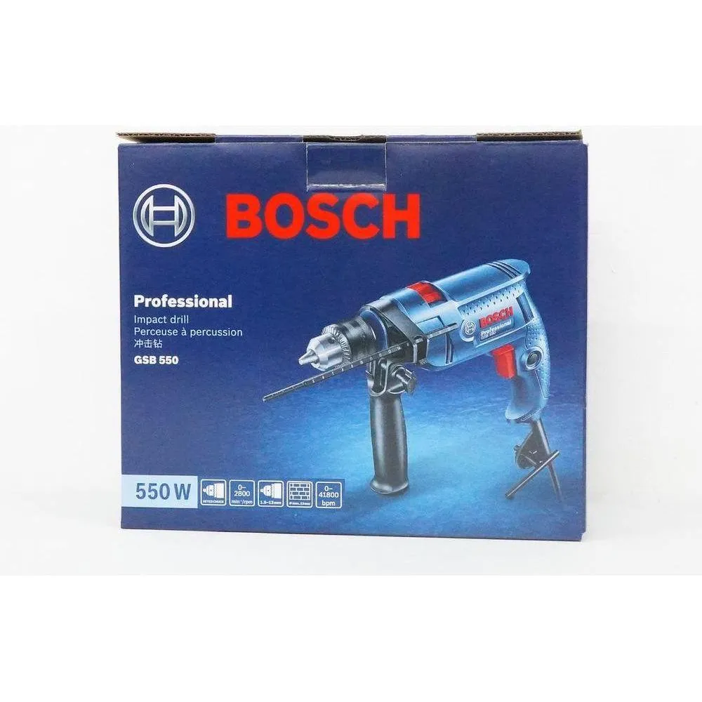 Bosch GSB 550 Impact Drill / Hammer Drill 13mm (1/2") 550W [Contractor's Choice]