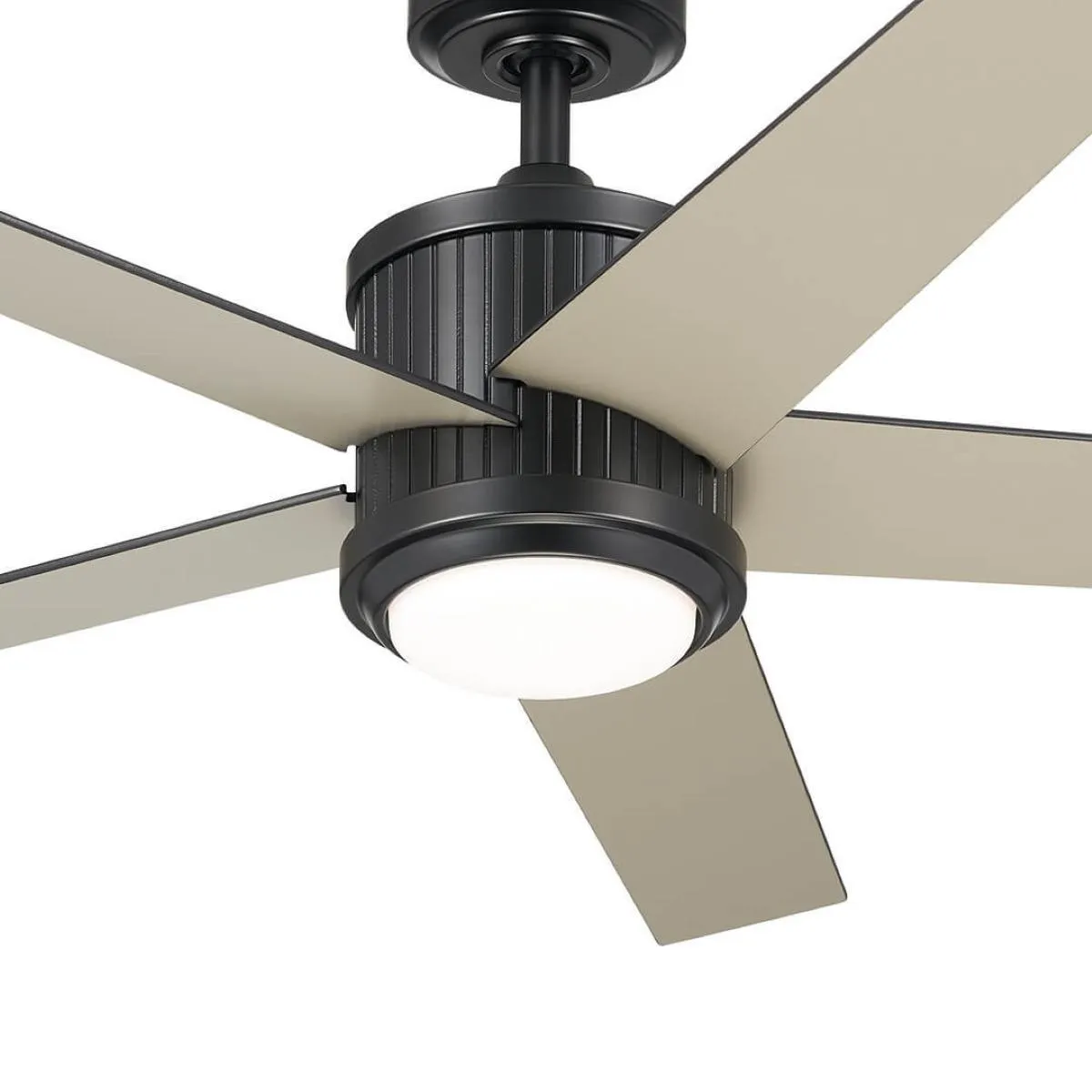 Brahm 48 Inch Satin Black LED Indoor Ceiling Fan with Remote