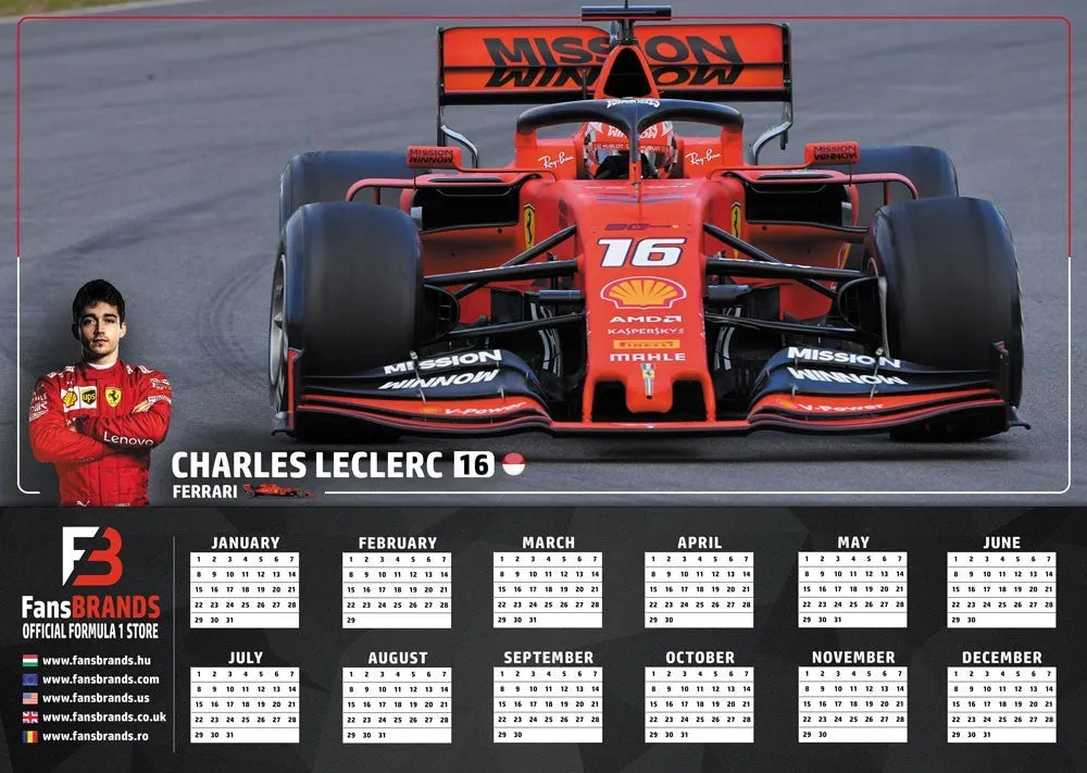 Charles Leclerc race calendar