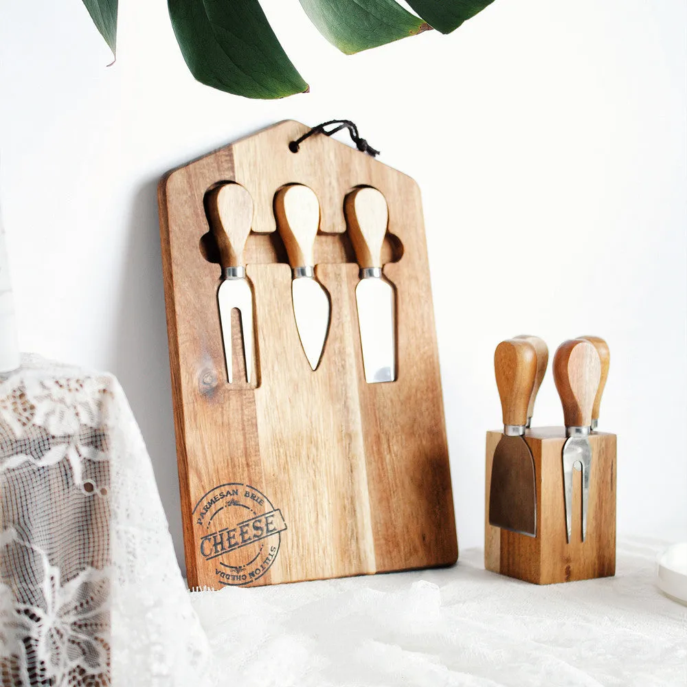 Cheese Butter Knife Board Set Bread Cake Board Steak