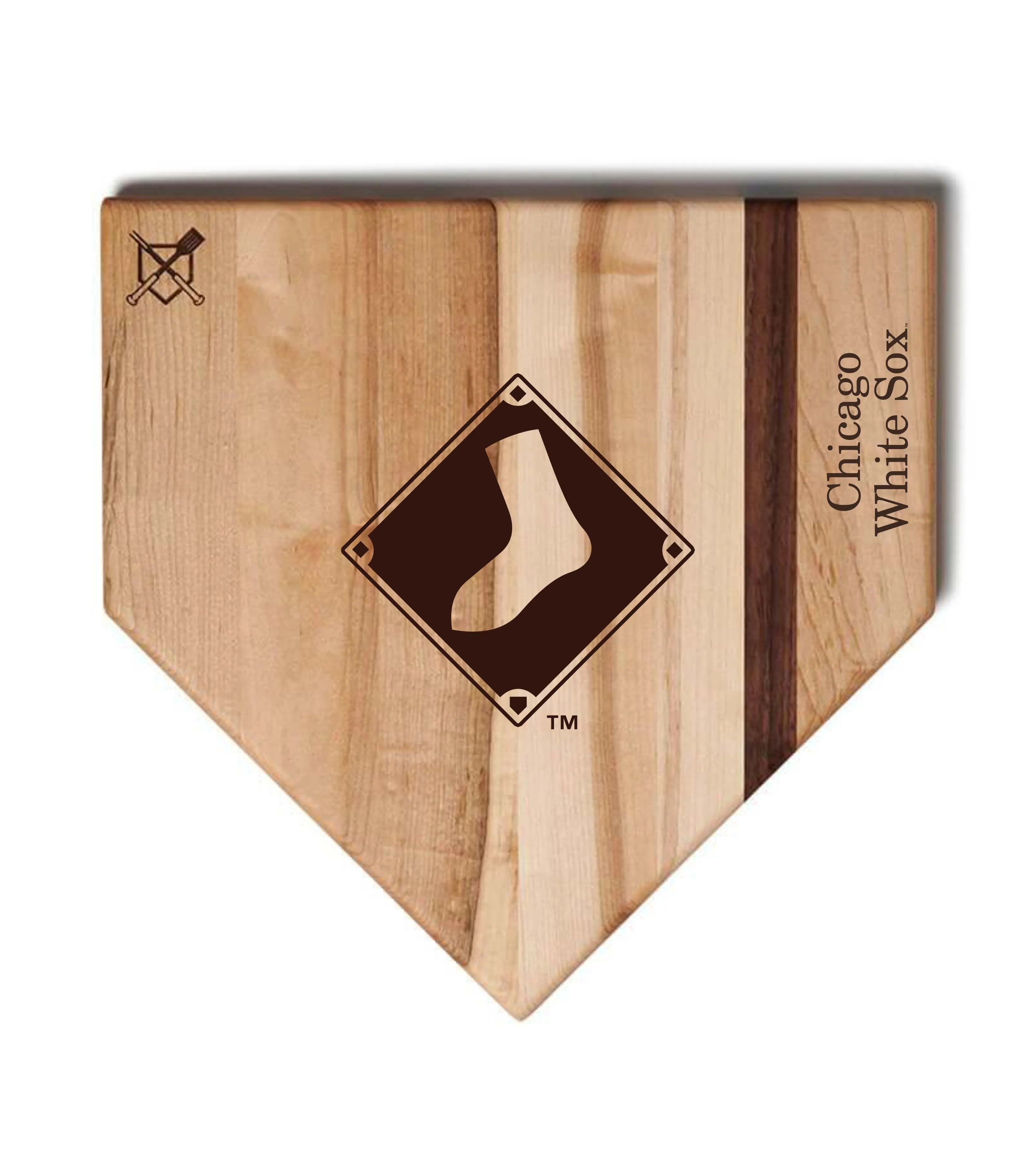 Chicago White Sox Home Plate Cutting Boards | Multiple Sizes | Multiple Designs