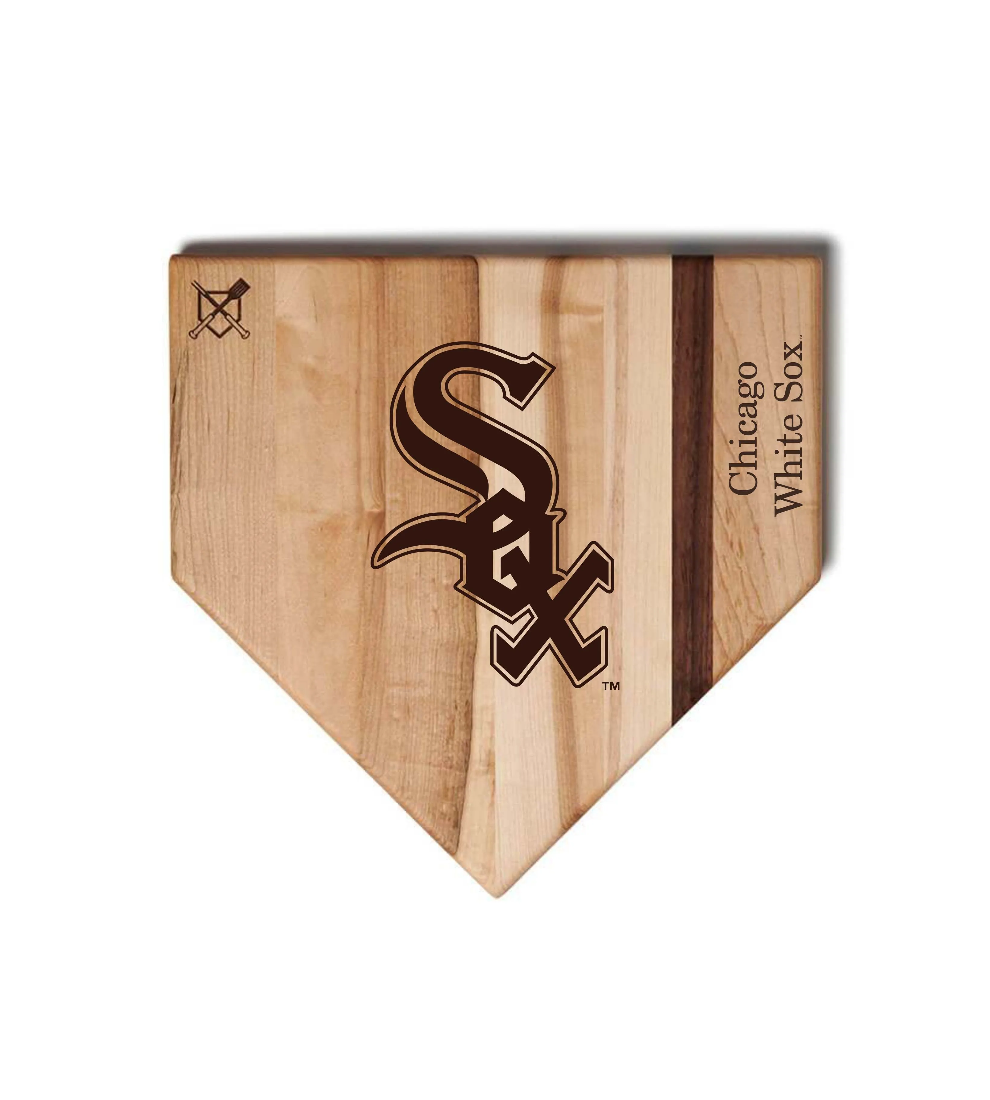 Chicago White Sox Home Plate Cutting Boards | Multiple Sizes | Multiple Designs