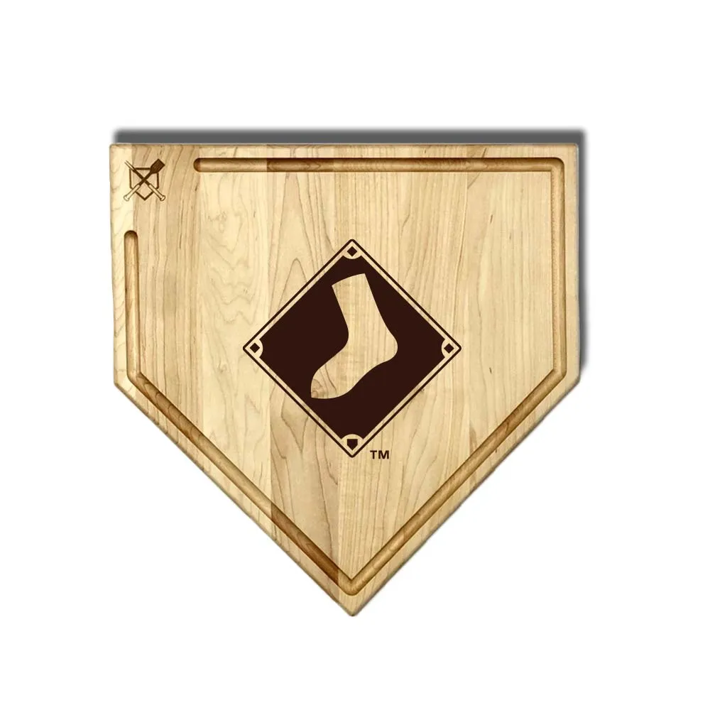 Chicago White Sox Home Plate Cutting Boards | Multiple Sizes | Multiple Designs