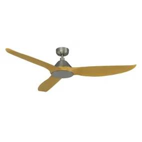 COLIBRI 60" 3-Blade Ceiling Fan Brushed Nickel / Natural Maple