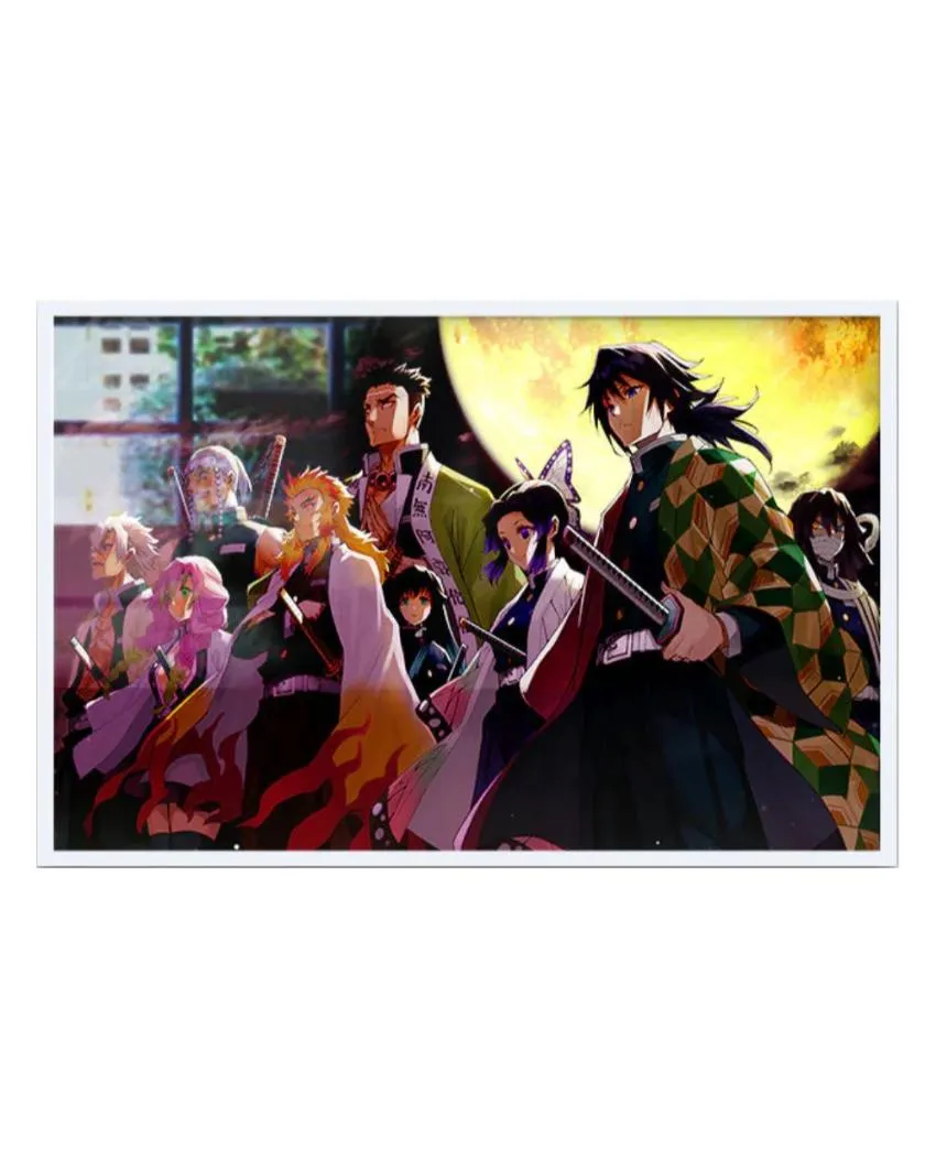 Collectible Demon Slayer Characters Canvas Wall Painting