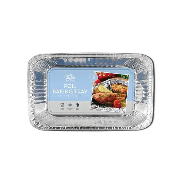 Cooke & Miller Foil Baking Tray 2 Pack