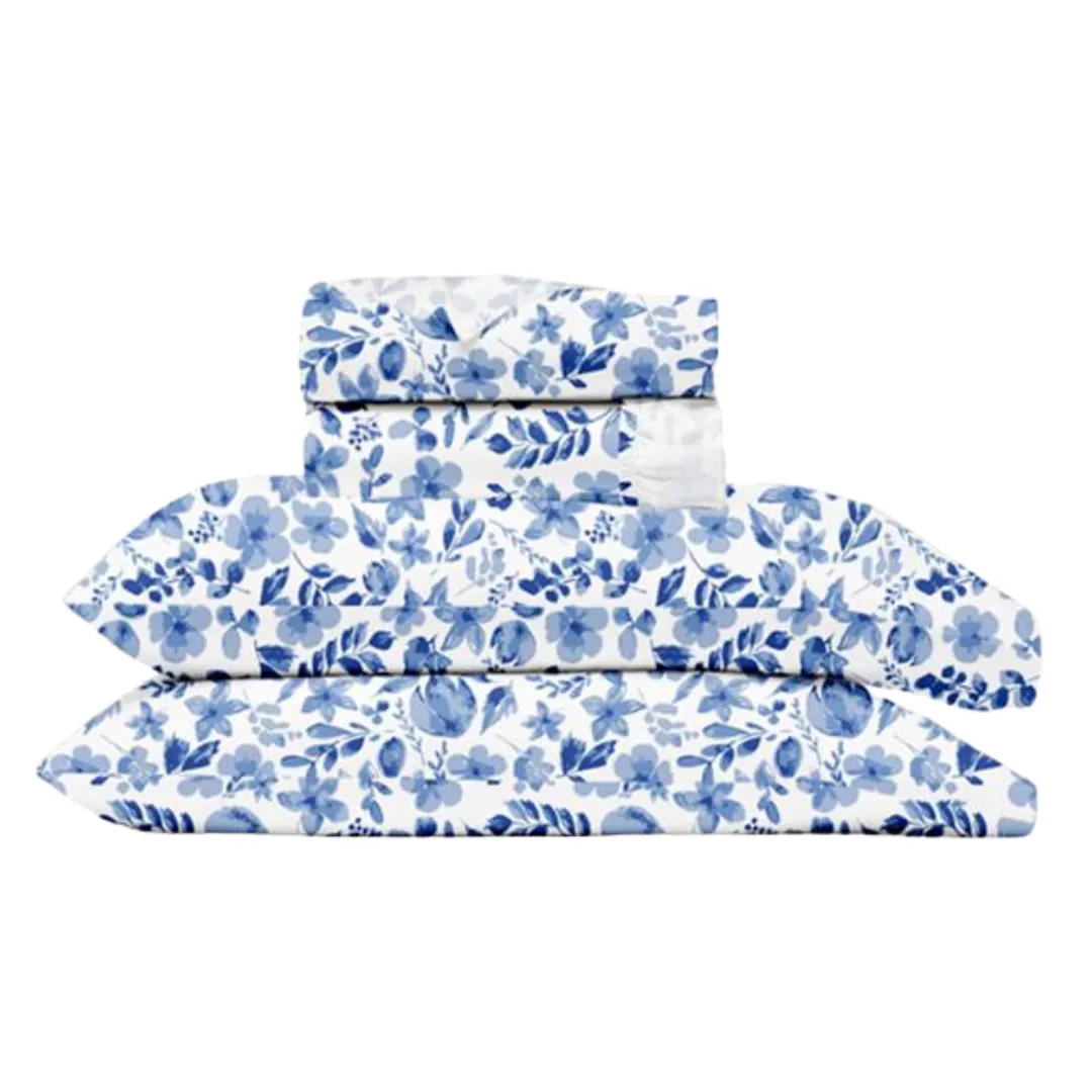 Cool & Lazy Botanical Split King Sheet Set