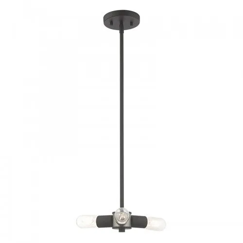 COPENHAGEN 3 LIGHT MINI CHANDELIER, BLACK