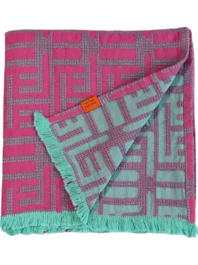 Cotton Beach Towel, Fuchsia