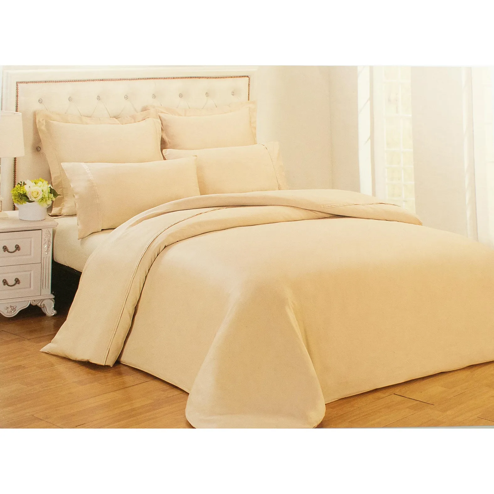 Cotton Sateen Bed Sheet Set 550 Thread Count