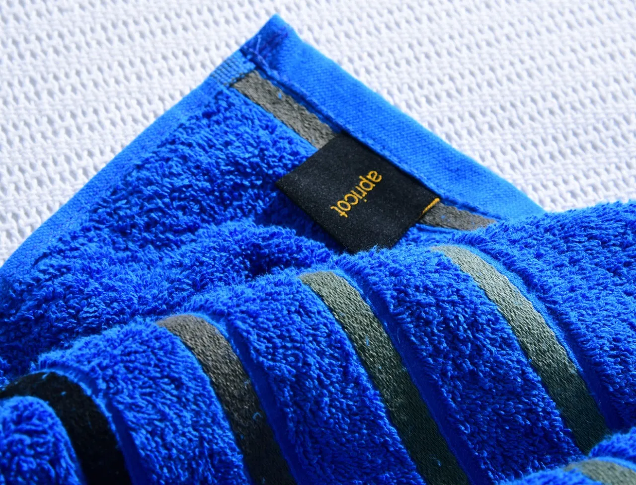 Cotton Towel With Jacquard Stripe(1894) - Royal Blue