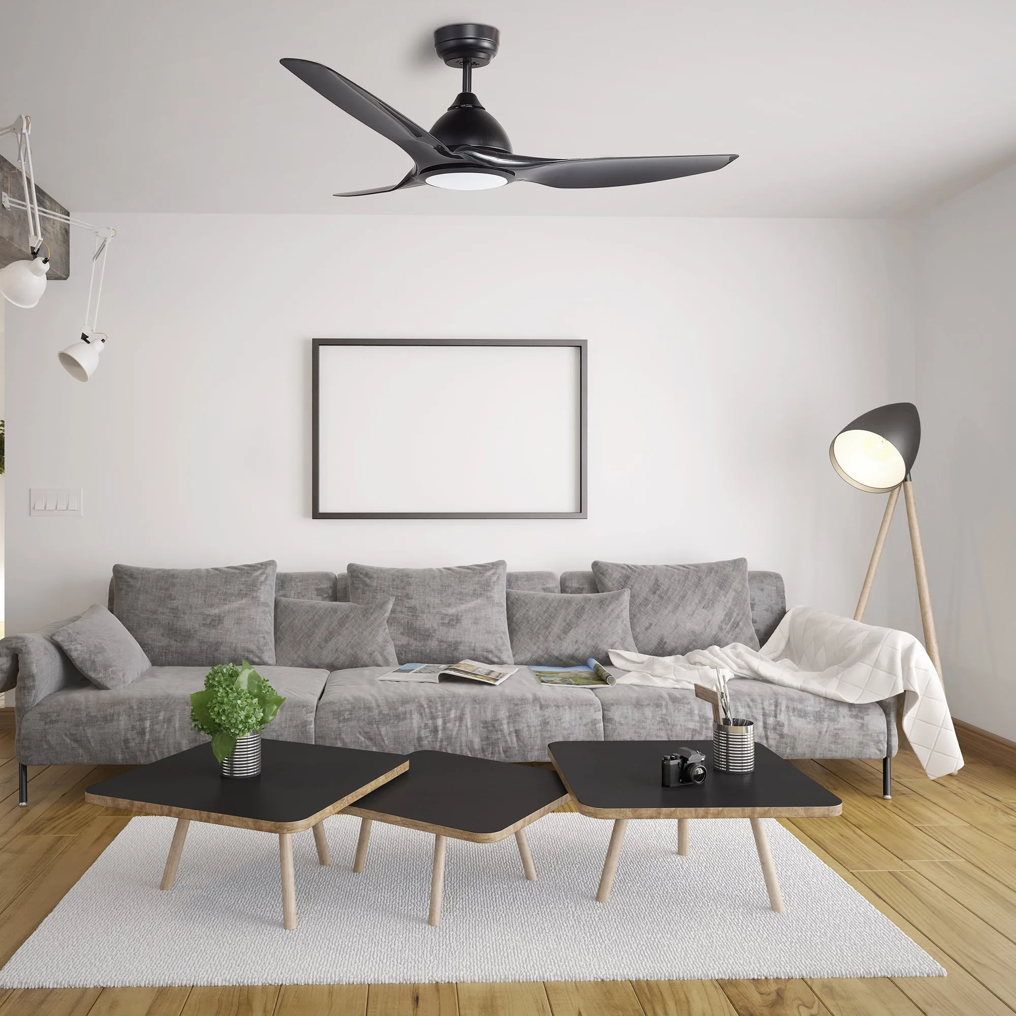 Cresta 52 inch Smart Ceiling Fan with Integrated LED Light and Remote