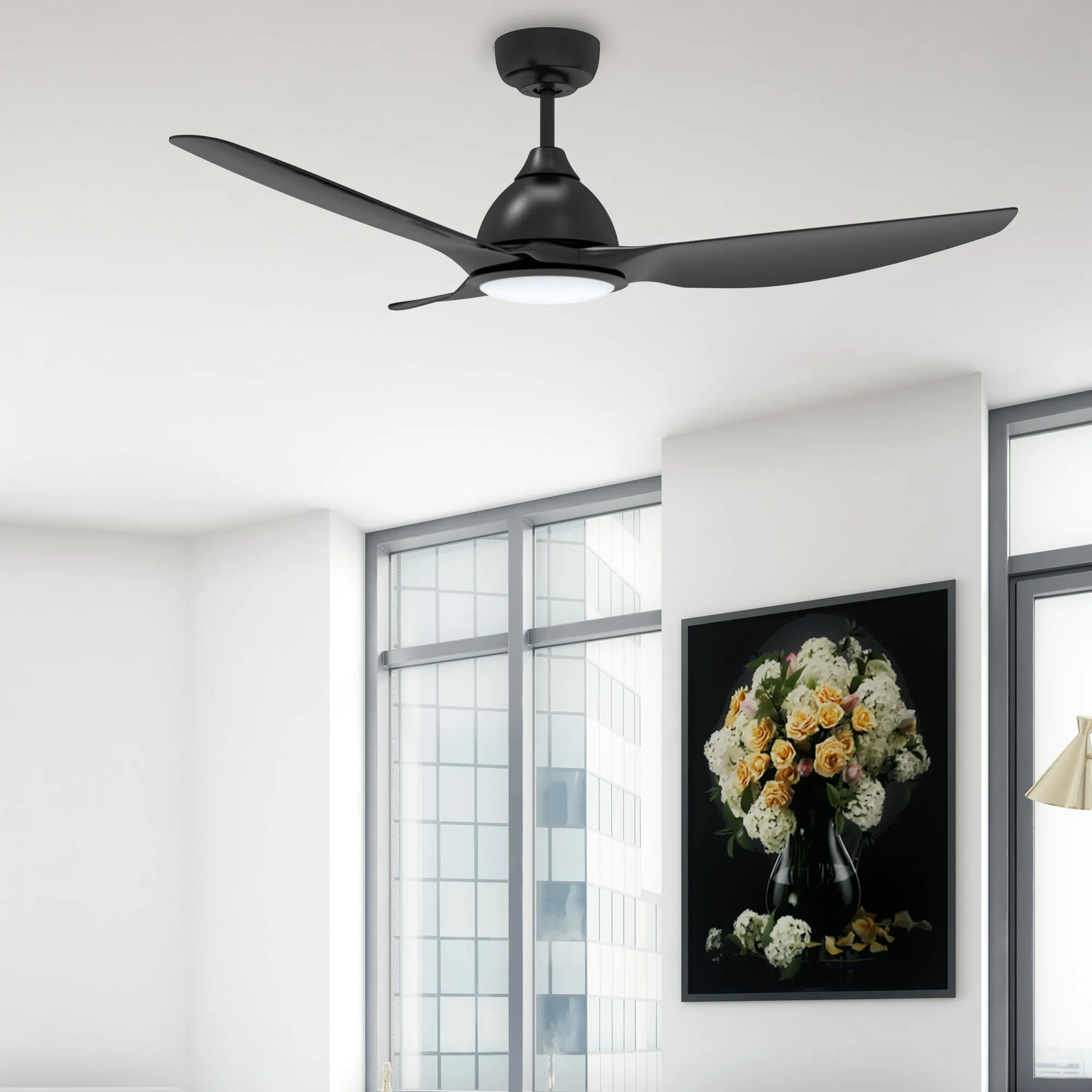 Cresta 52 inch Smart Ceiling Fan with Integrated LED Light and Remote