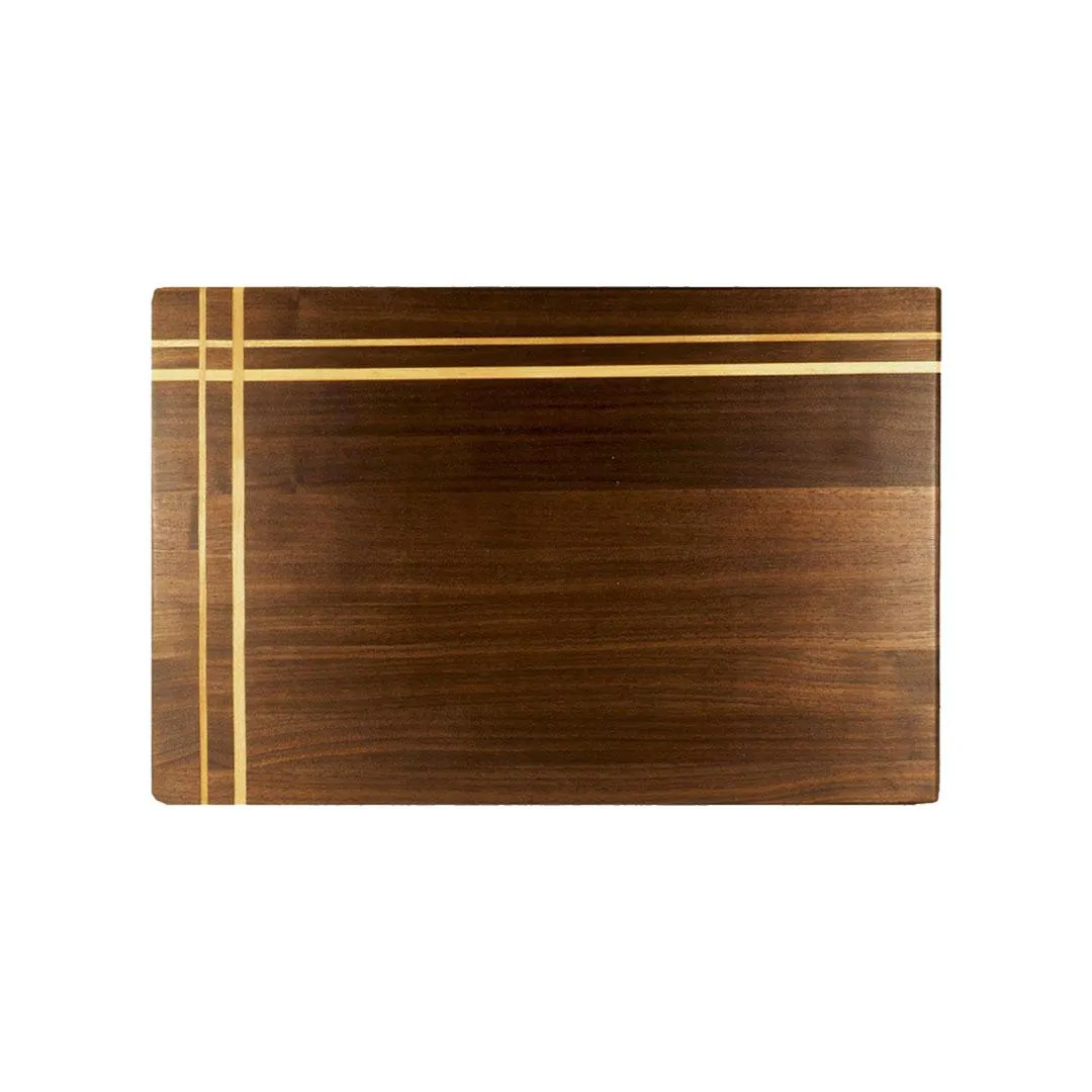 Crossed Inlay Cutting Board