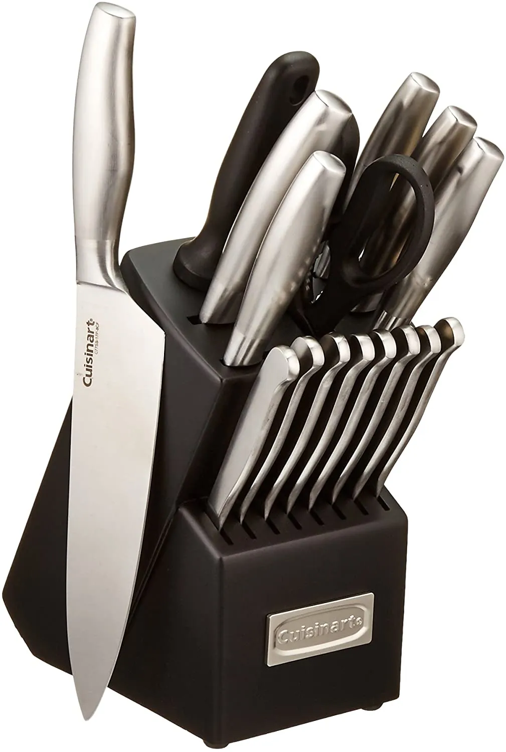 Cuisinart 17 Piece Artiste Collection Cutlery Knife Block Set Silver