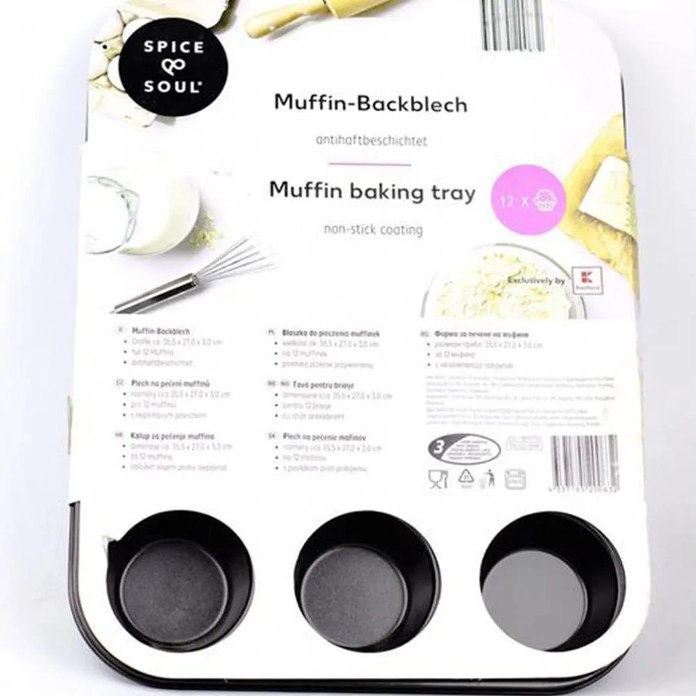 Cup cake And Muffin Non-stick Baking Tray