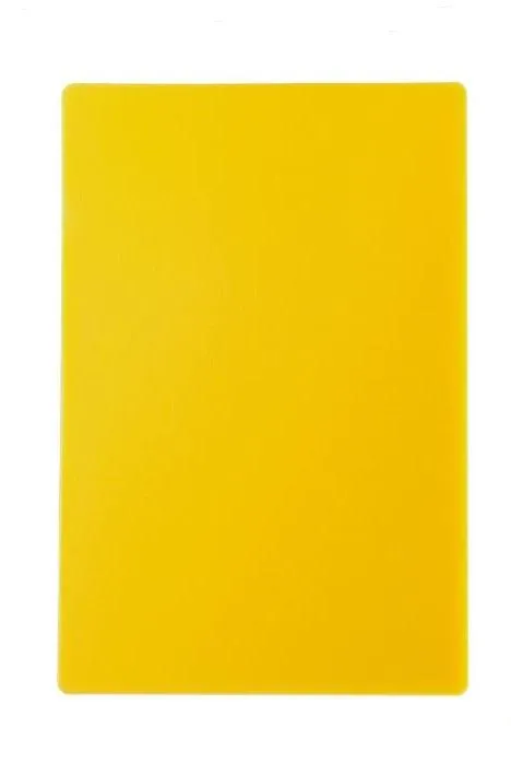 Cutting Board Polyethylene 12x18 Yellow