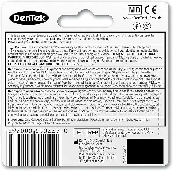 DenTek Temparin Max Home Dental Repair Kit