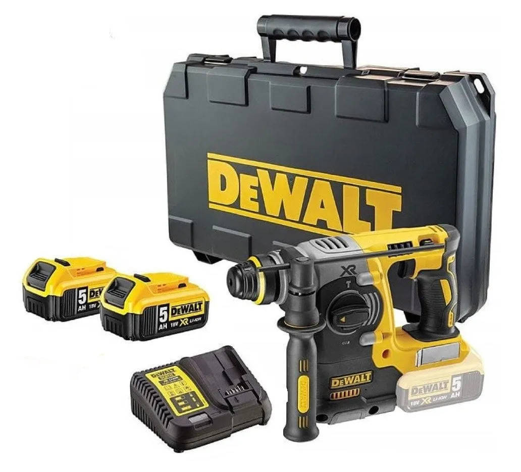 Dewalt Dch273p2 Rotary Hammer Sds-Plus 2,1J 400W 2X 18V 5Ah Black, Yellow