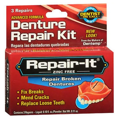 D.O.C. Repair-It Denture Repair Kit 3 Repairs, Kit By D.O.C.