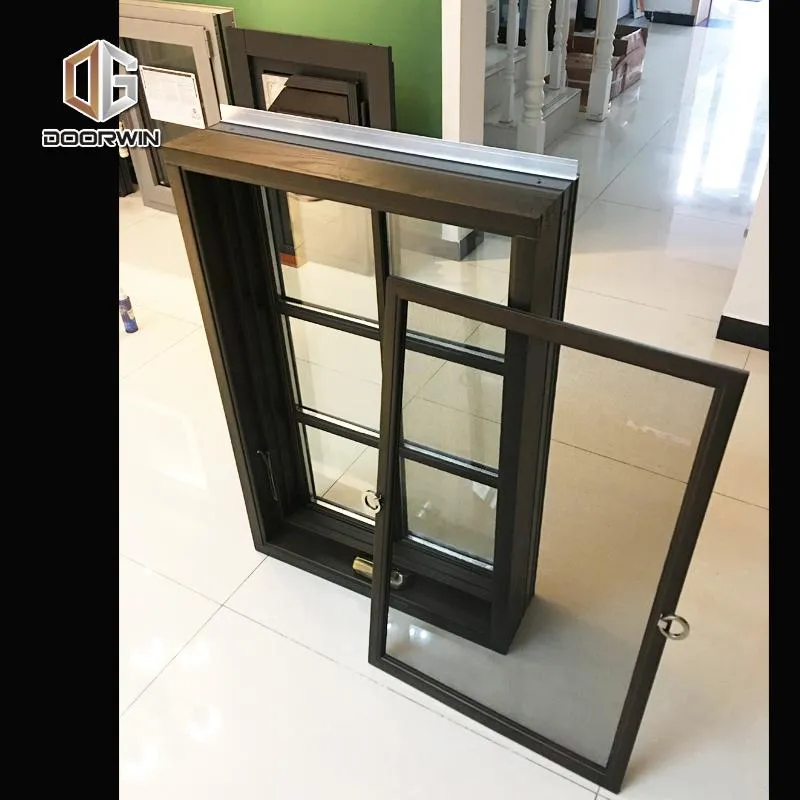 DOORWIN 2021Factory windows crank out window with grill design and mosquito net grills inside