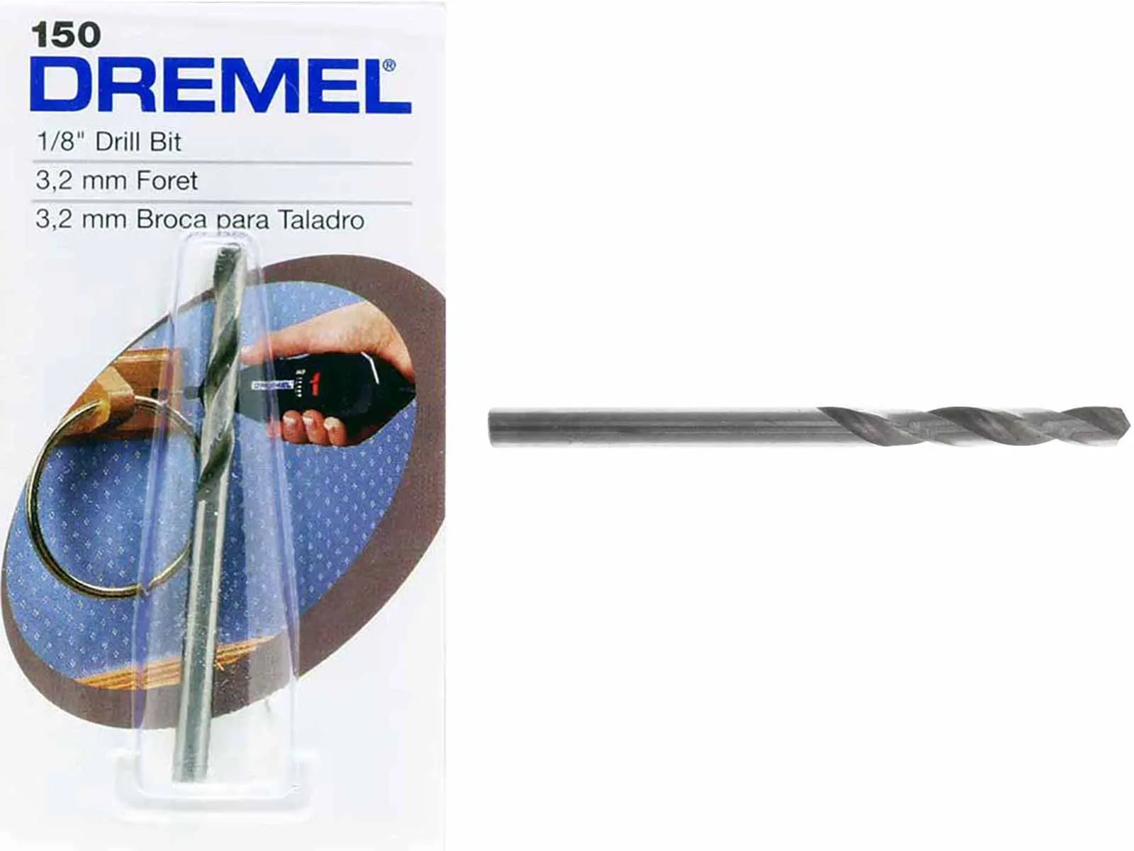 Dremel 150 Drill Bit 1/8 x 1 7/8 inch