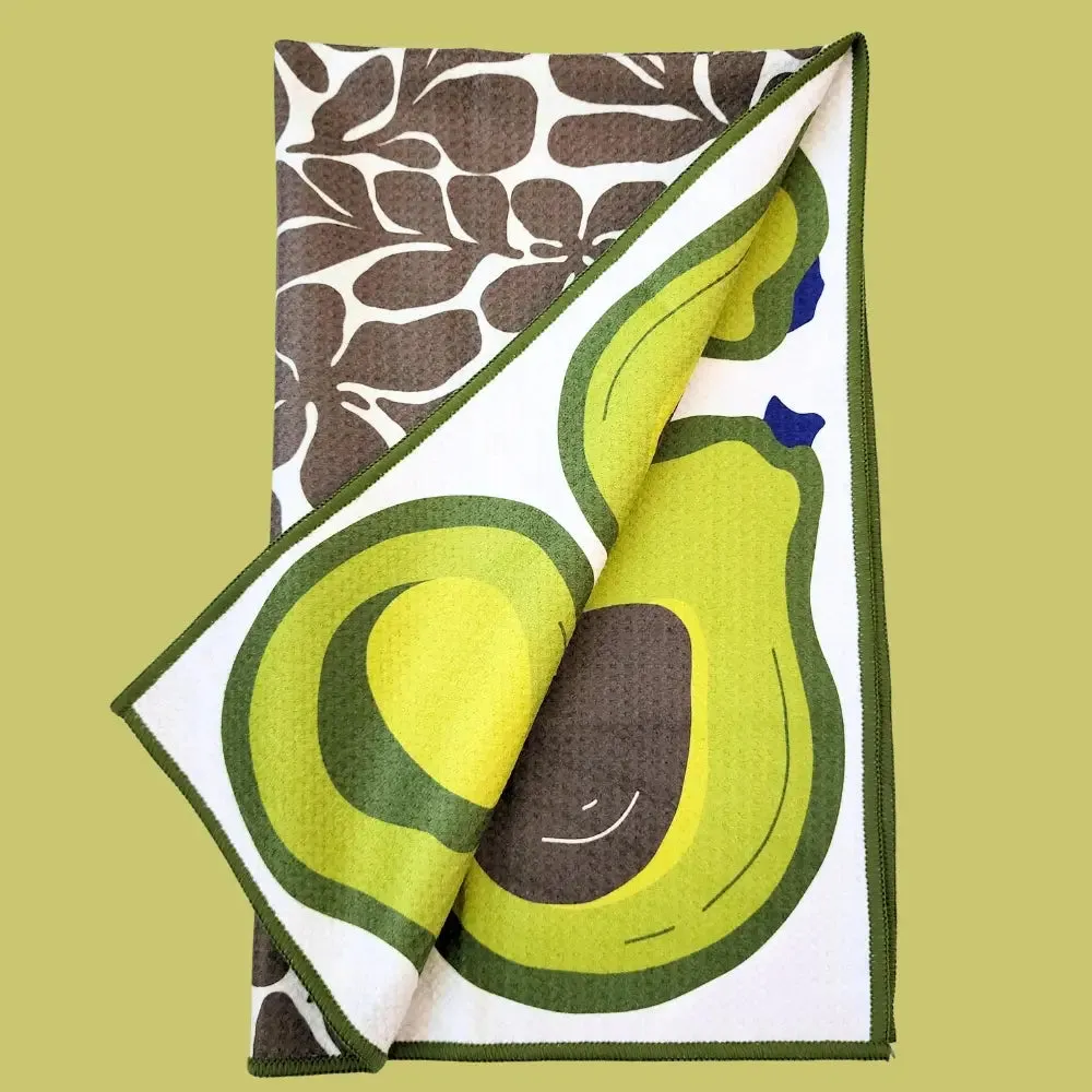 Dual-Sided Avocado Hand Towel