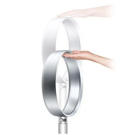 Dyson Bladeless AM08 Pedestal Fan - White & Silver