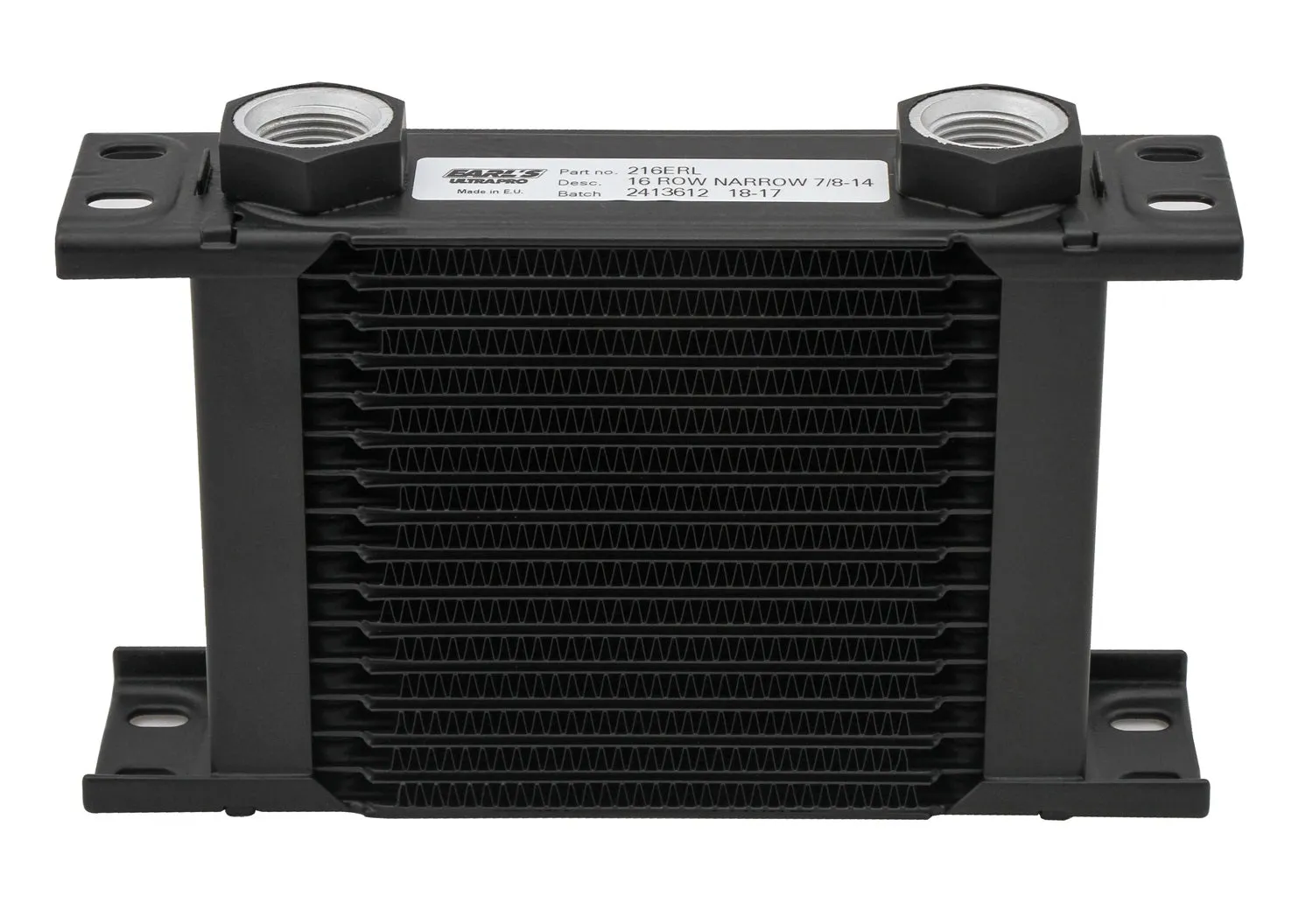 Earl's Performance 213ERL UltraPro Oil Cooler; Black; 13 Row; -10AN Female; Narrow;