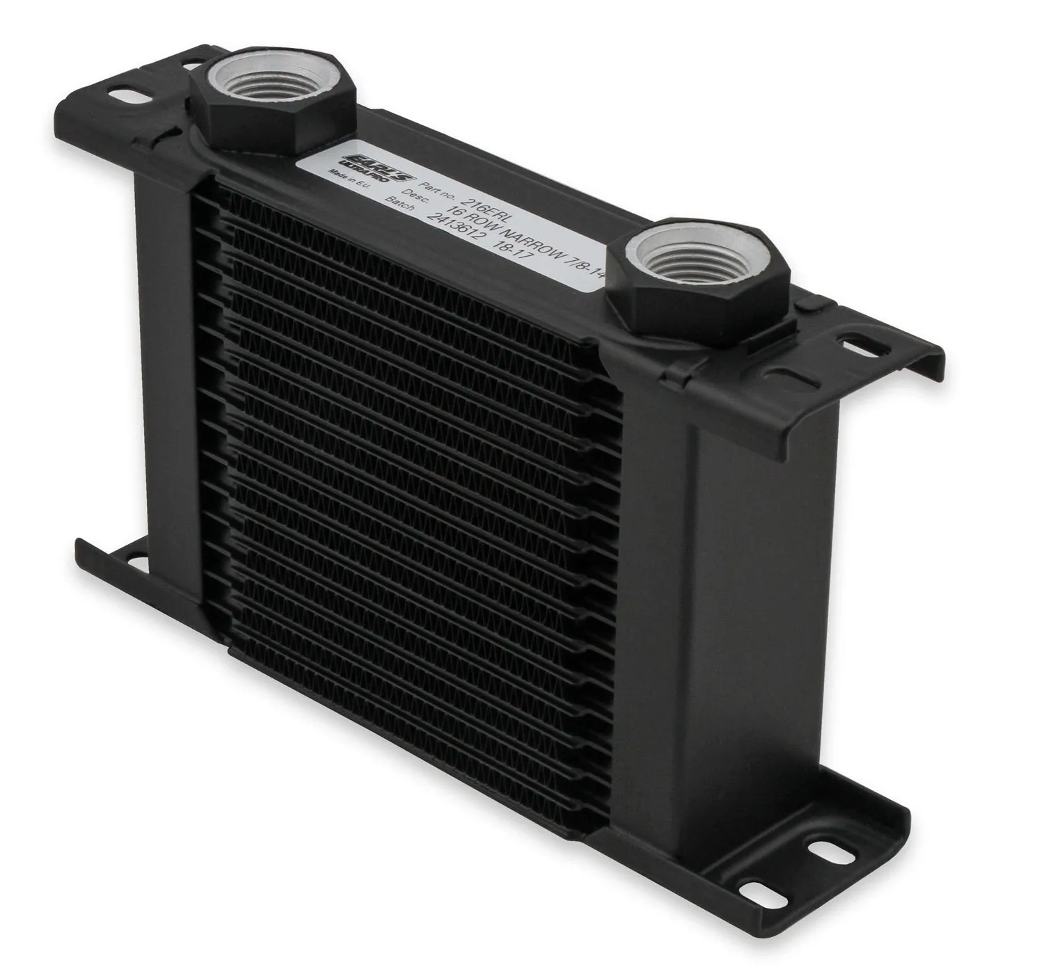 Earl's Performance 213ERL UltraPro Oil Cooler; Black; 13 Row; -10AN Female; Narrow;