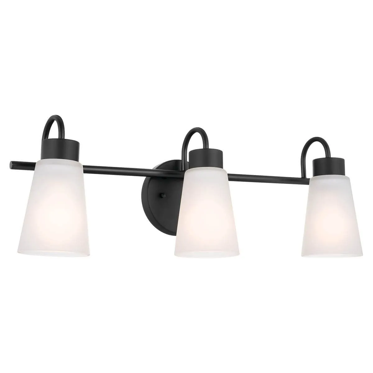 Erma 23 in. 3 Lights Vanity Light Black finish