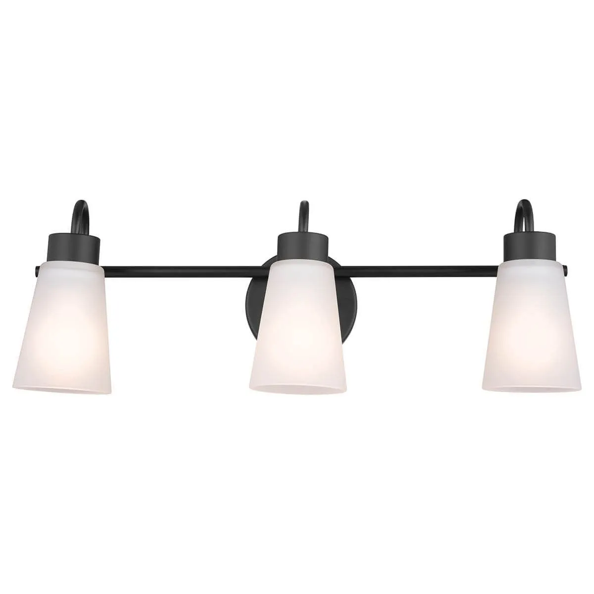 Erma 23 in. 3 Lights Vanity Light Black finish