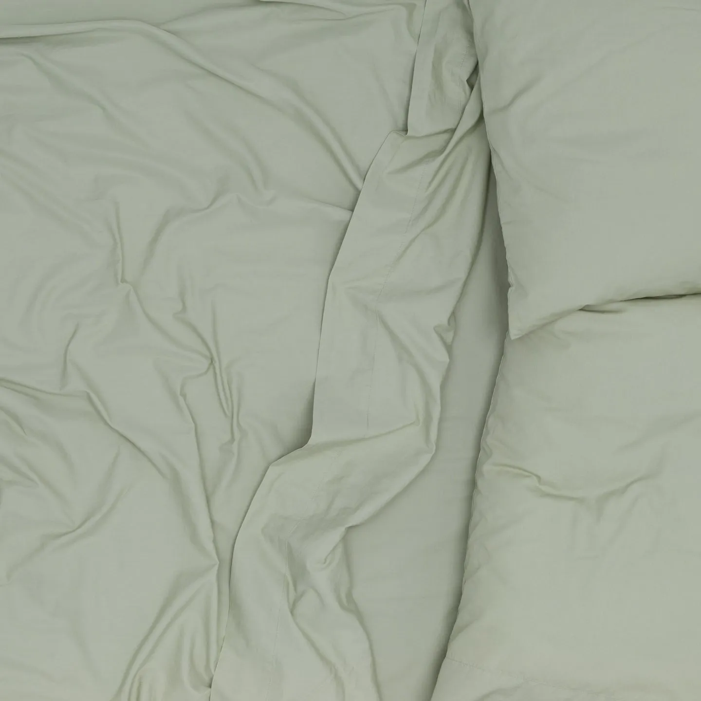 Essential Percale Duvet - Sage