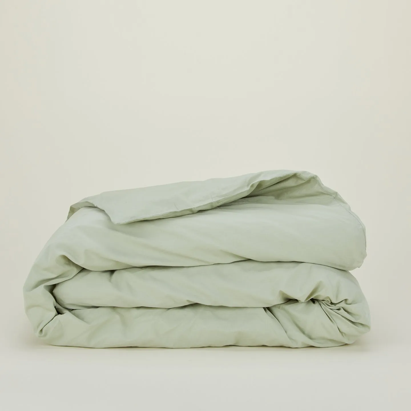 Essential Percale Duvet - Sage