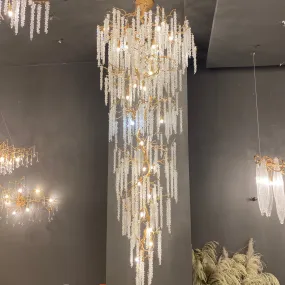 Extra Large Crystal Icicle Tree Branch Chandelier for Staircase/Hallway