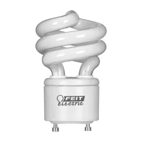 Feit Electric BPESL13T/GU24/2 Compact Fluorescent Light, 13 W, Spiral Lamp, GU24 Twist and Lock Lamp Base, 900 Lumens