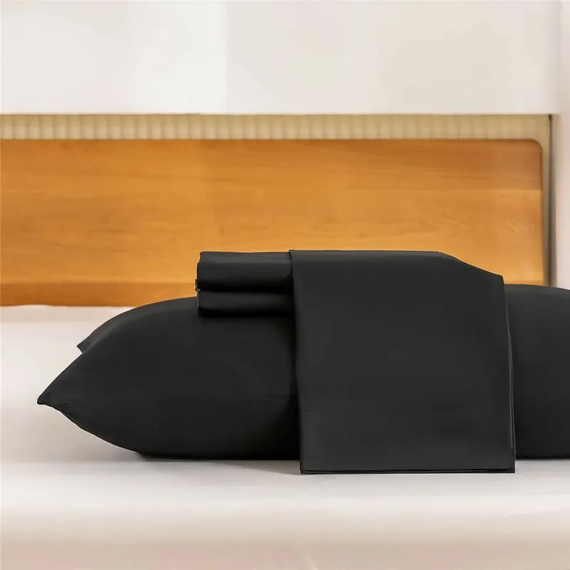 Fitted Bed Sheet-Black