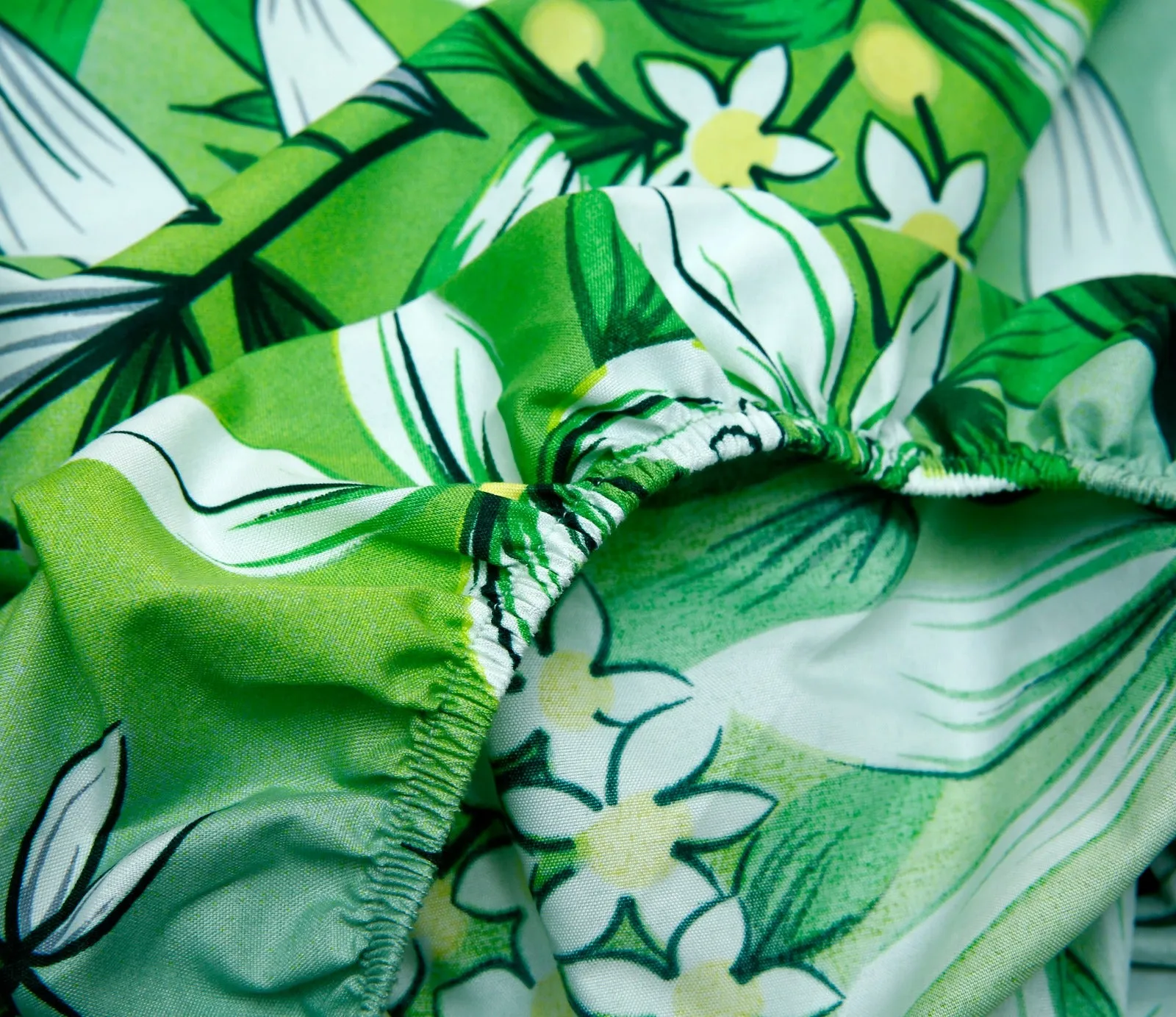 Fitted Bed Sheet-Green Gold