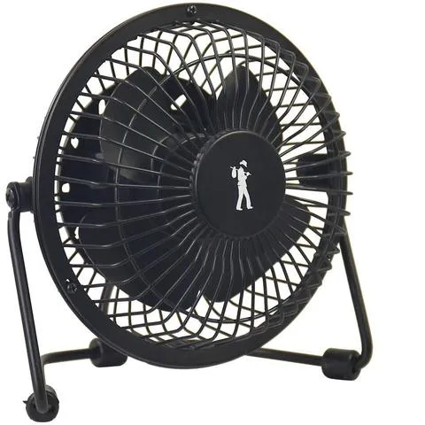 Flea Market USB Desk Fan (Matte Black) - 2.25W