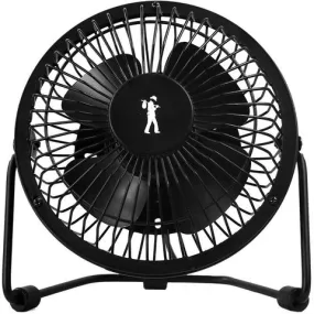 Flea Market USB Desk Fan (Matte Black) - 2.25W