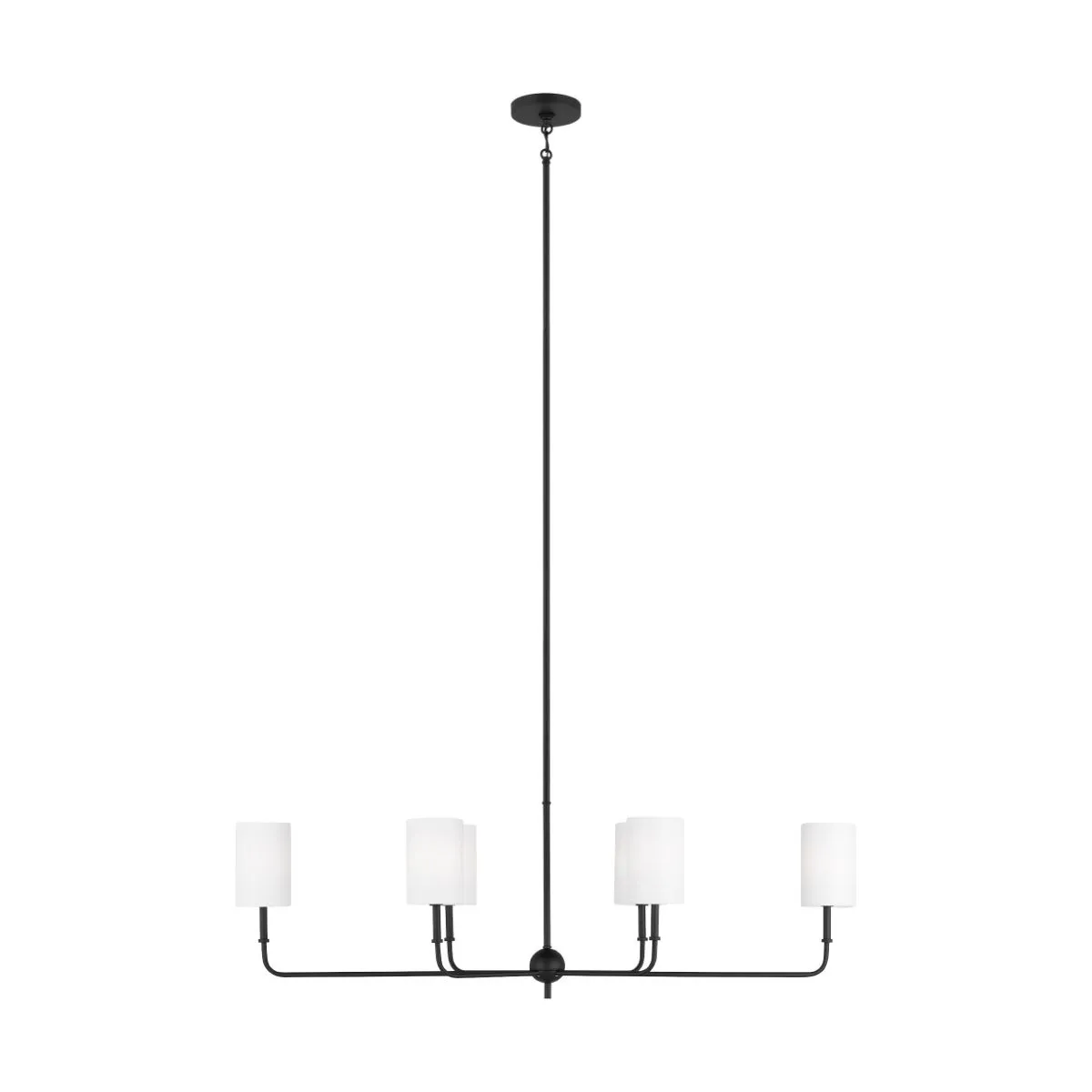 Foxdale 6 Lights Chandelier Black finish