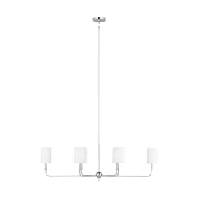 Foxdale 6 Lights Chandelier Brushed Nickel finish