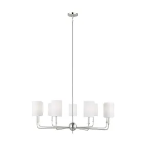 Foxdale 9 Lights Chandelier Brushed Nickel finish