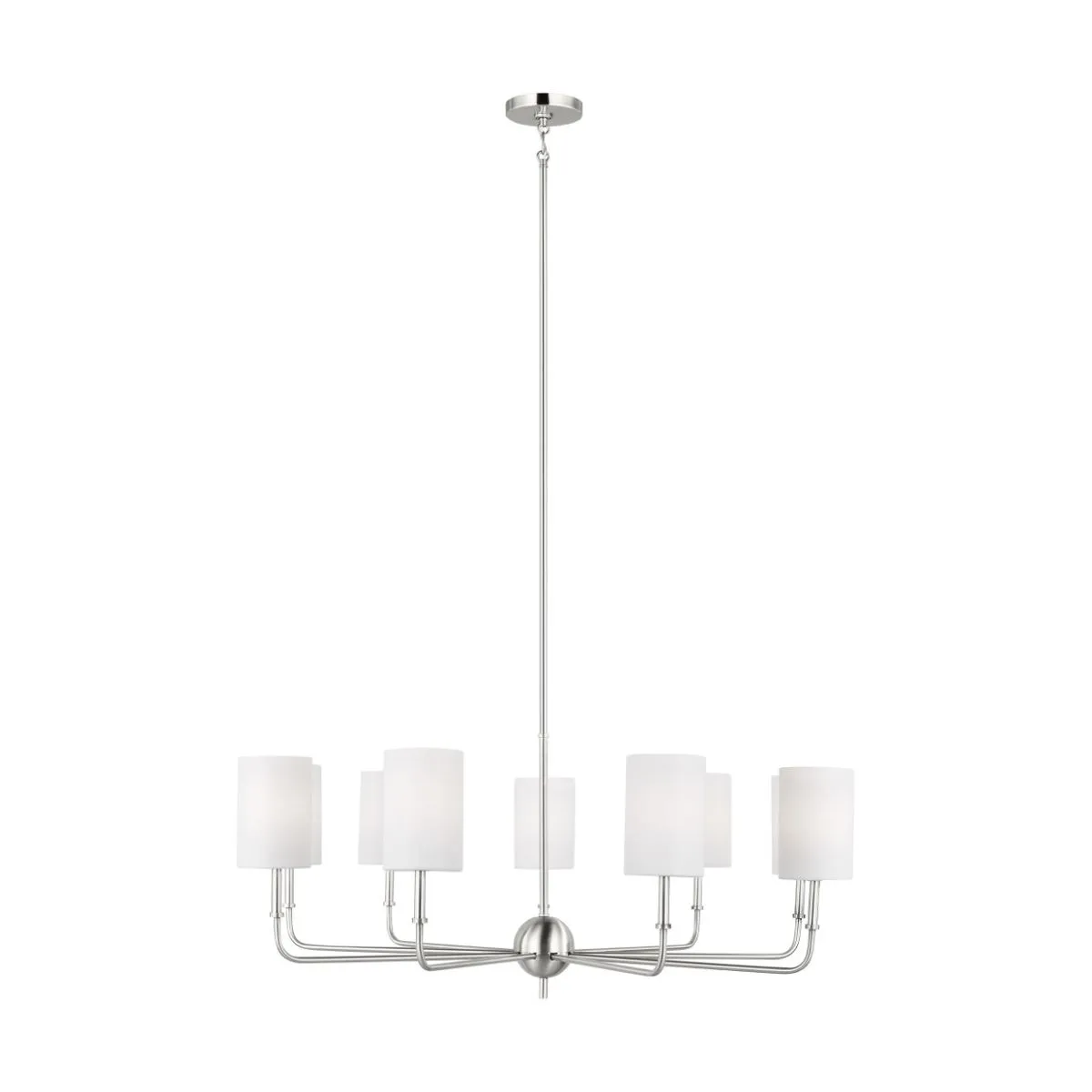 Foxdale 9 Lights Chandelier Brushed Nickel finish