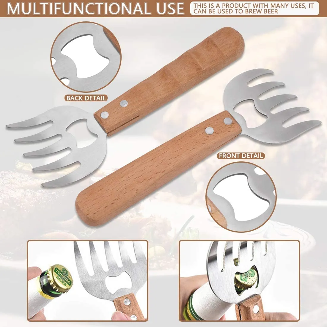 Funki Buys | Meat Claws | Meat Shredding Forks 1 | 2 Pcs Sets