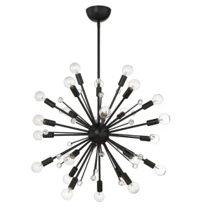 GALEA 24 LIGHT SPUTNIK CHANDELIER, CLASSIC BRONZE