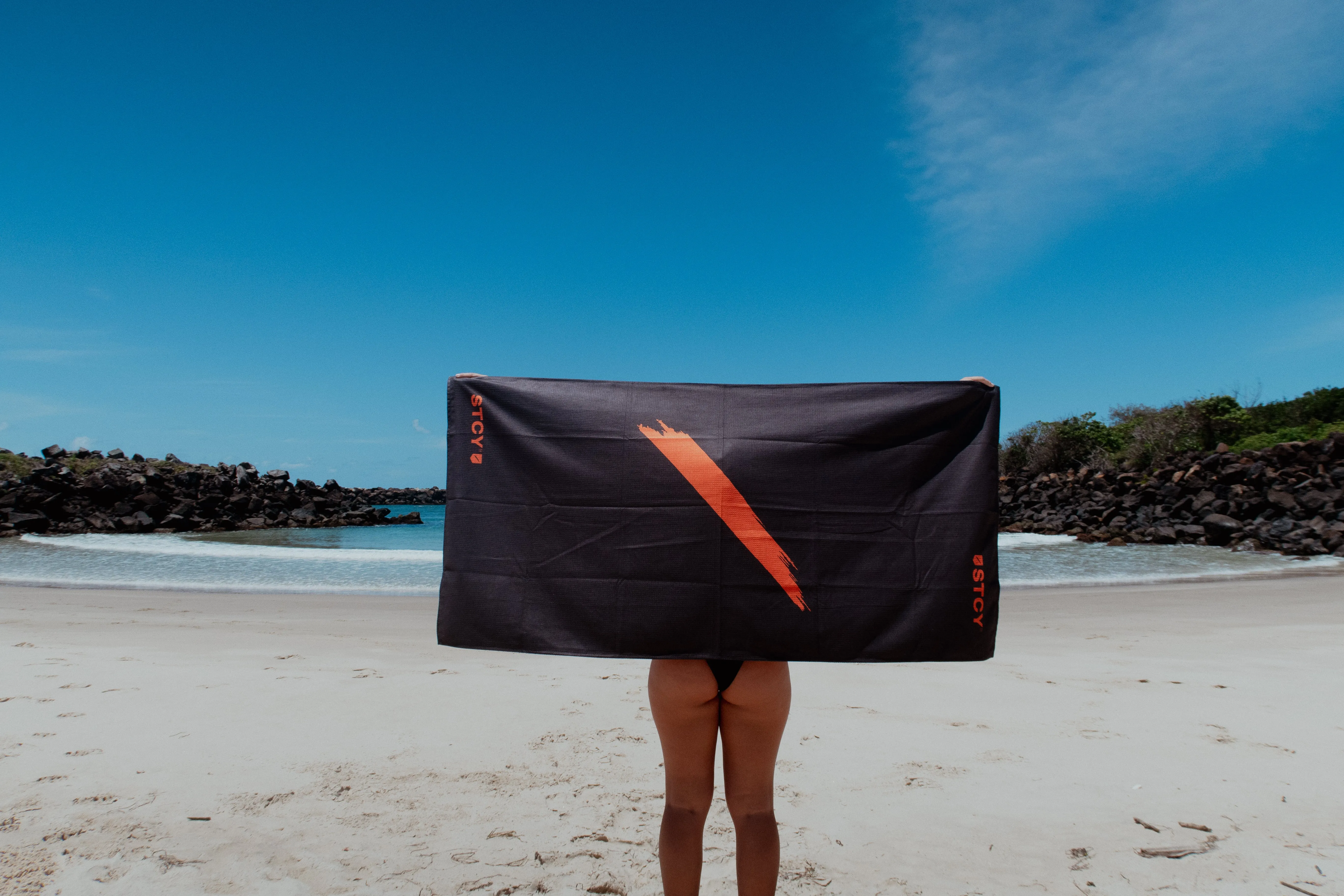 GLAM ROCK BEACH TOWEL / ORANGE