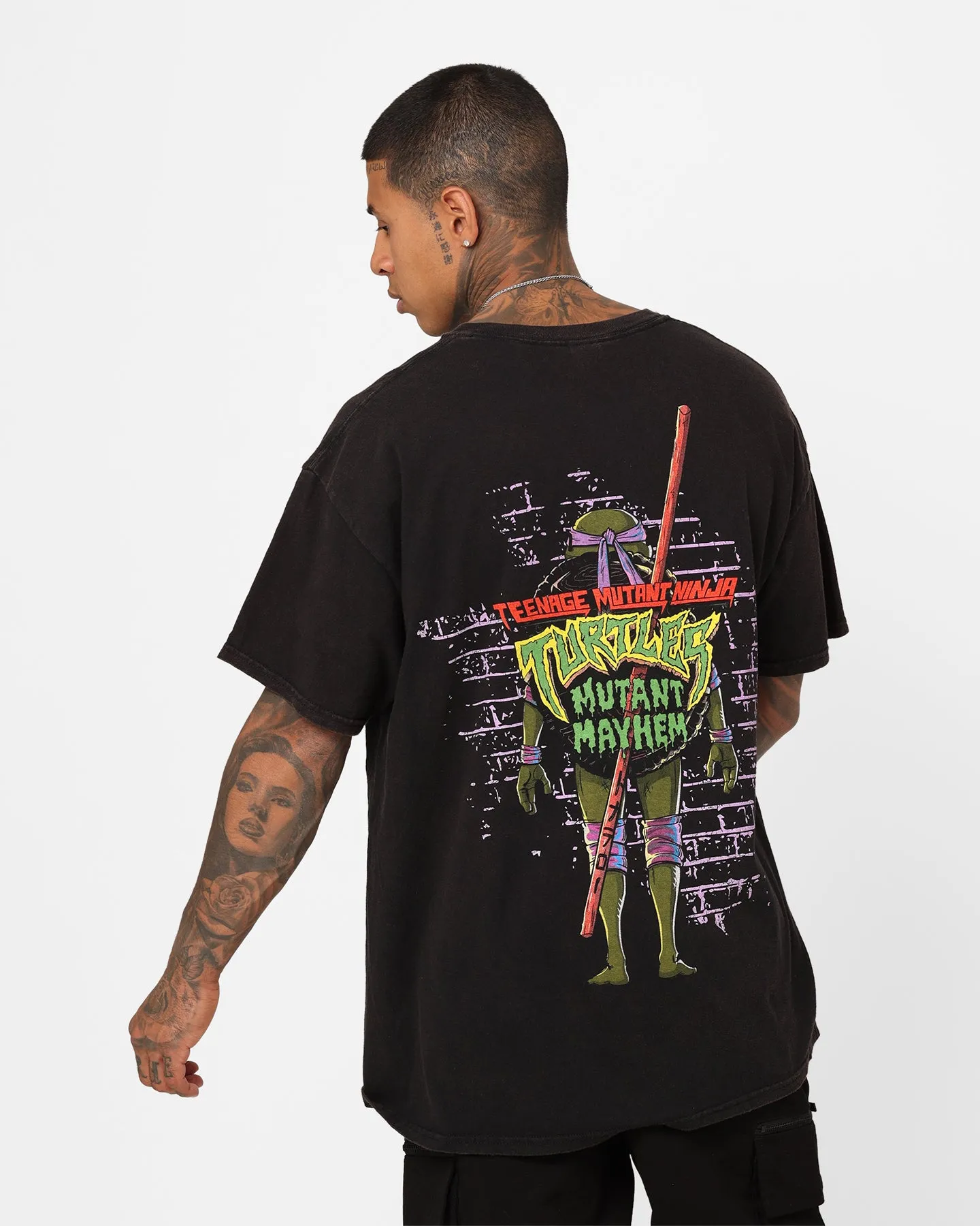 Goat Crew X Teenage Mutant Ninja Turtles Donatello Vintage T-Shirt Black Wash