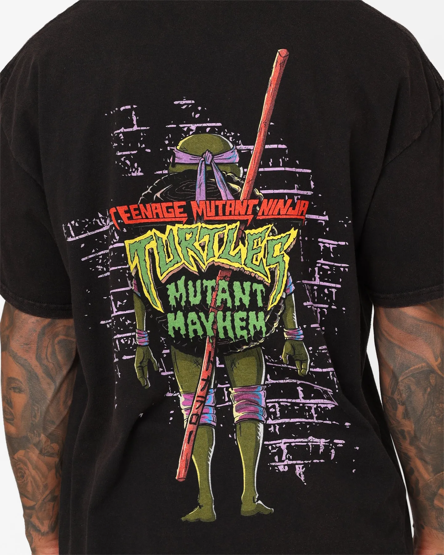 Goat Crew X Teenage Mutant Ninja Turtles Donatello Vintage T-Shirt Black Wash