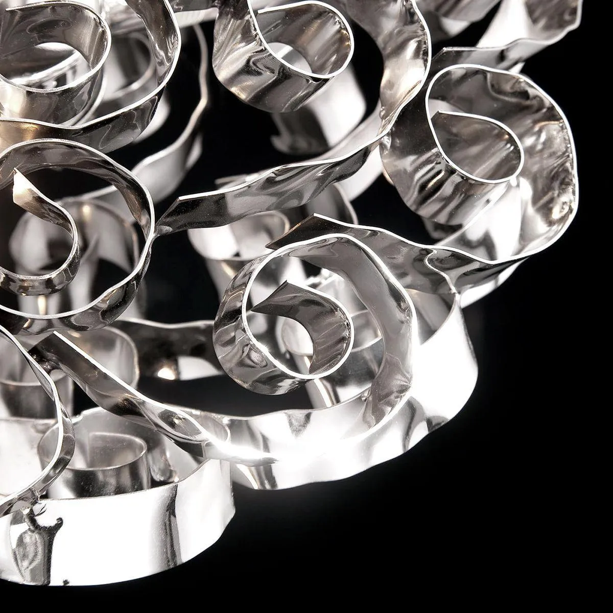 Grace 3 Lights Chandelier Nickel Finish